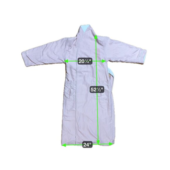 Chadsworth and Haig Womens Pink Long Belted Robe SZ Medium Loungewear Cozy - Picture 11 of 11